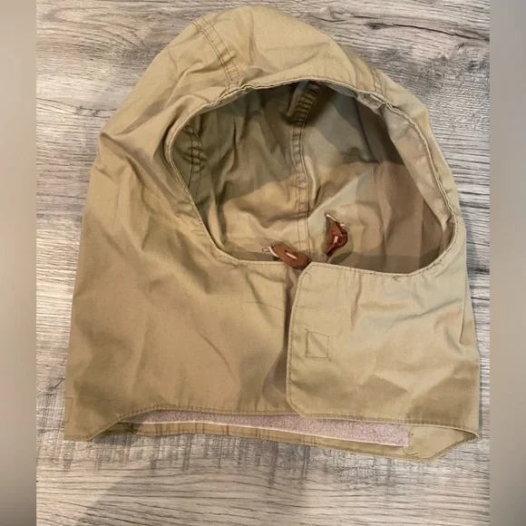 VTG 90s WOOLRICH USA Field Chore Jacket Full Zip Beige Tan Lined Size Large - Picture 4 of 7